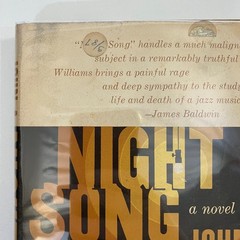 Night Song A Novel by John Williams First Edition 1st Printing 1961 HCDJ Jazz
