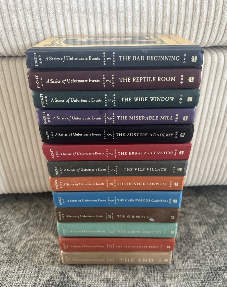 A Series of Unfortunate Events by Lemony Snicket Hardcover Set Volumes 1-13