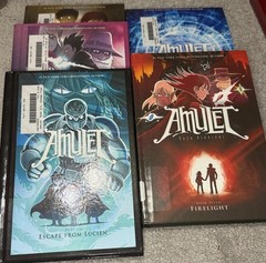 Amulet Kazu Kibuishi 5 Hardcover Book Lot Books 1, 5, 6, 7, 9