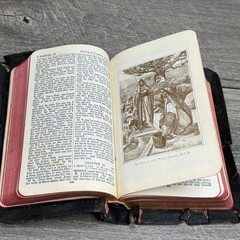 Holy Bible KJV With Helps Pronouncing Nelson 1930’s Black Face Type Color Maps
