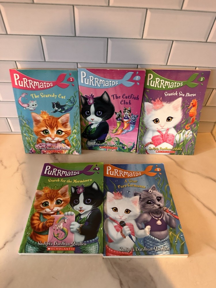Purrmaids series by Sudipta Bardhan-Quallen Books 1 through 5