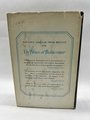 The House At Balnesmoor Hugh C Rae 1969 First American Edition HC