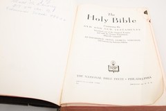 Holy Bible 1944 KJV National Bible Press Maps Indexed Concordance Damaged