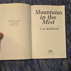 kregel publications mountains in the mist f. w. boreham trade pb 1995