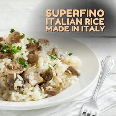 Superfino Italian Arborio Rice – 8.8 Lbs (17.6Oz X 8 Pack) | Pantry Perfect, Veg