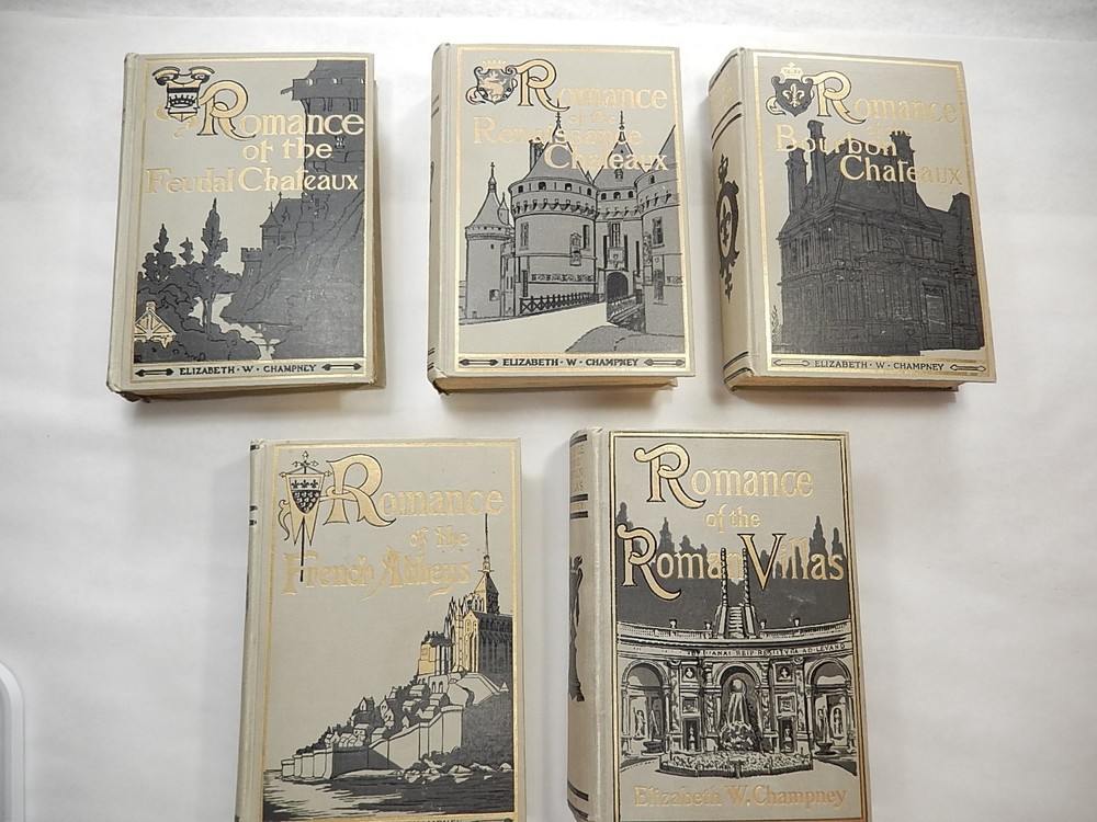 Lot of 5 Romance Novels by Elizabeth W. Champney, 1907-10, G. P. Putnam’s Sons