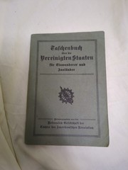 1924 German Immigrant Guide Book DAR Taschenbuch Vereinigten Staaten