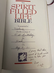 Spirit Filled Life Bible Nelson 2255BG Bonded Leather NKJV Red Letter 1991