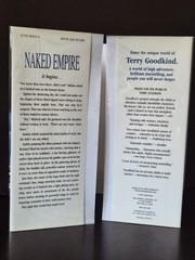 Terry Goodkind Naked Empire 1st/1st 2003 Tor HCDJ Brodart Mylar LN Fantasy