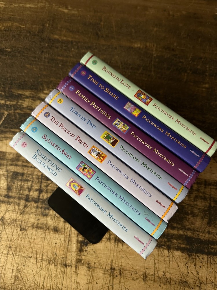 Lot of 7 Patchwork Mysteries Hardcover Books Fiction Bundle – GOOD