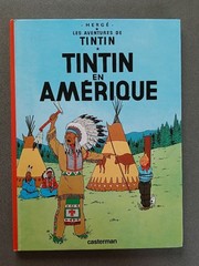 Tintin en Amérique Hergé French Edition 11.9×8.9in Library Copy