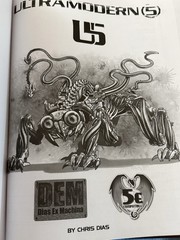 Ultramodern 5 Dias EX Machina 5E 5th Edition RPG Book Multi Game Compatible D&D