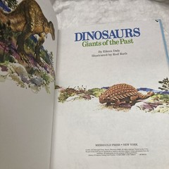 RARE! Merrigold Press Dinosaurs Giants Of The Past 1974 Hardcover Vintage VG