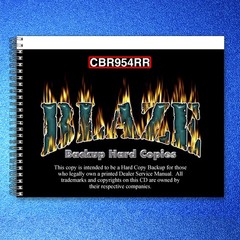 HONDA CBR954RR Service Manual 2002 – BOUND – COVERS – XL FOLDOUT PAGES