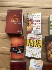 14 Christian Book Lot Prayers – Bible Trivia – Devotions Mixed Set See Pictures