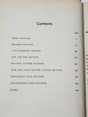 Metal Cutting Tool Institute METAL CUTTING TOOL HANDBOOK 2nd Ed. 1950 HC
