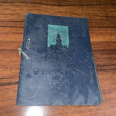 1930 Penn State Leather Book 6” X 4” Hand Made Vintage 30ish Pages