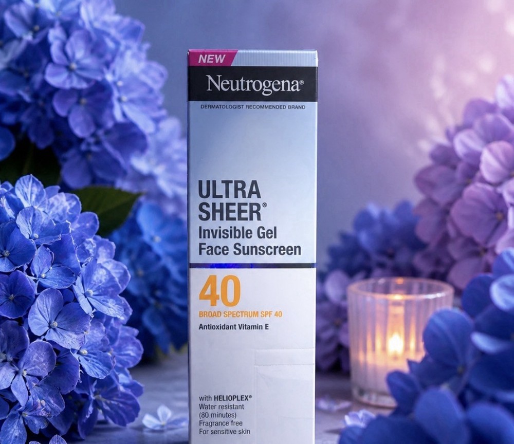 Neutrogena Ultra Sheer Invisible Gel Face Sunscreen SPF 40 EXP : 07/2027 1.7 OZ