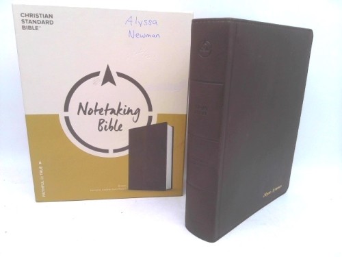CSB Notetaking Bible, Brown Genuine Leather Over Board by Csb Bibles by Holman