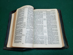 Vintage National Holy Bible Gold Seal Home Edition KJV Black Leatherbound