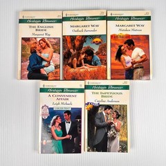 5x Harlequin Romance Paperback Books/Novels – Multiple Titles & Authors