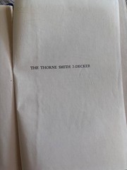 The Thorne Smith 3-Decker illustrated vintage 1933 blue hardcover no dust jacket