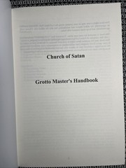 Grotto Master’s Handbook, Church Of Satan, CoS Satanism, Large Reprint Brand New