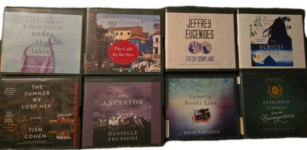 Lot Of 8 UnabridgedAudiobooks On CD Romance , Fiction, Horror Mythology