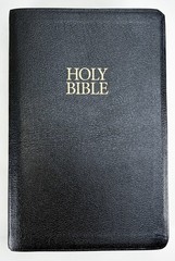 King James Study Bible – Black Bonded Leather – Gilded-Gold Page Edges – Nelson