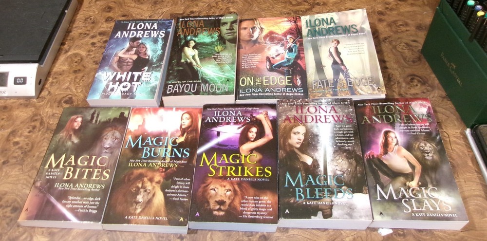 Lot of 9 Ilona Andrerws Books Kate Daniels 1-5, The Edge 1-3, Hidden Legacy Lot