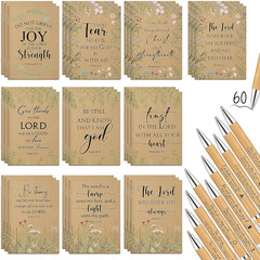120 Pcs Christian Gift Bulk for Women Bible Verse Notebook Prayer Journal Inspir