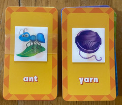 3D Alphabet Flash Cards Think & Blink School Zone, Complete, EXC