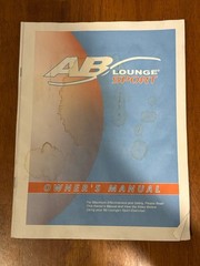 AB Lounge Sport Manual: Fitness Quest Abdominal Chair 31 Pages
