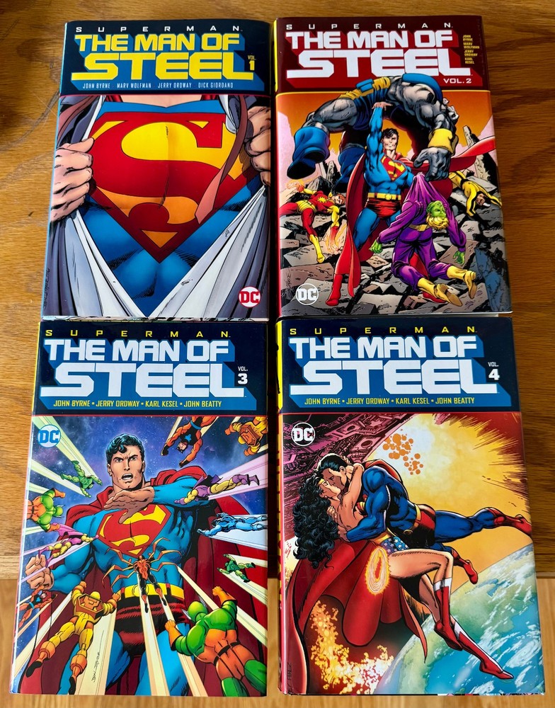 Superman The Man of Steel Vol 1 2 3 4 John Byrne Hardcover HC Set Unread NEw