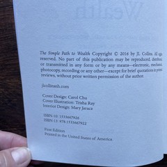 The Simple Path to Wealth Paperback JL Collins Investment Personal Finance Book