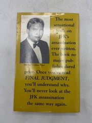 Final Judgment Michael Collins Piper 1995 Third Edition JFK Assassination