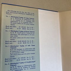 Histological Typing of Bone Tumours (1972) – WHO – Hardcover Medical Pathology