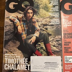 gq magazine Lot Of 5 Timothee chalamet Clooney T. Scott P. Mahomes , D Craig
