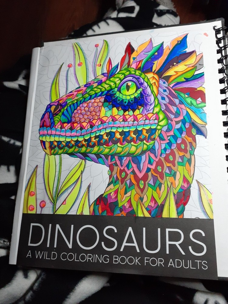 Dinosaurs: a Wild Coloring Book for Adults
