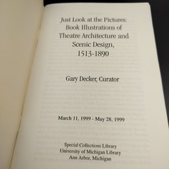 Just Look at the Pictures Theatre Architecture & Scenic Design 1513-1890 Gary