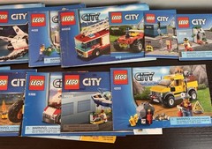 LEGO CITY Lot of 55 Manuals Instructions Booklets Only – See photos for set