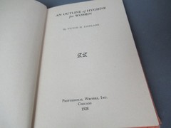 An Outline Of Hygiene For Woman Book By Dr V.H. Lindlahr – 1928 154 Pages aa6 jk