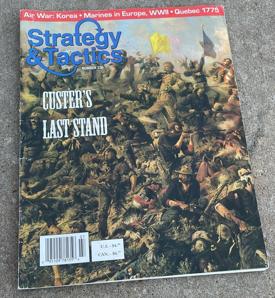 SPI S&T Strategy & Tactics #236 Custers Last Stand Gaming Magazine No Map Insert