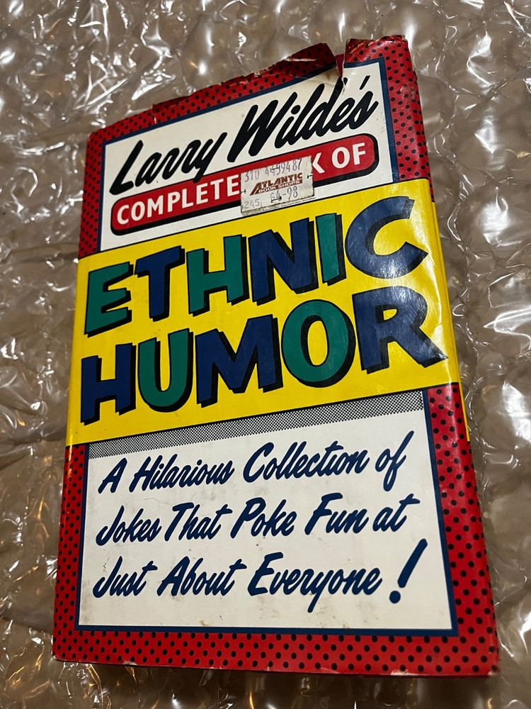 Complete Book of Ethnic Humor Larry Wilde Hardcover Vintage Adult Jokes Comedy