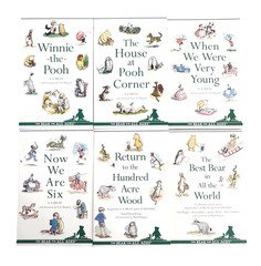 Winnie the Pooh Complete 6 Book Slipcase Collection A A Milne Children Gift
