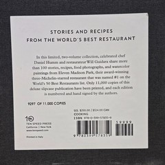 Eleven Madison Park: the Next Chapter Signed Limited Edition #9297 Hardcover