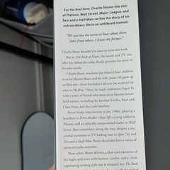 The Book of Sheen: A Memoir Charlie Sheen Hardcover Biography Autobiography
