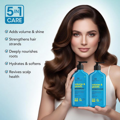 Volume & Growth Shampoo and Conditioner Set, 16 Fl Oz Each – with Biotin & Rosem