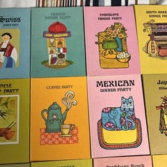 Lot of 23 Kaufman International Dinner party series Buzza Books 1971
