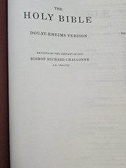 THE BLE HOLY BIBLEVULGATEDOUAY-RHEIMS VERSIONREVISED BY THE SERVANT OF GOD